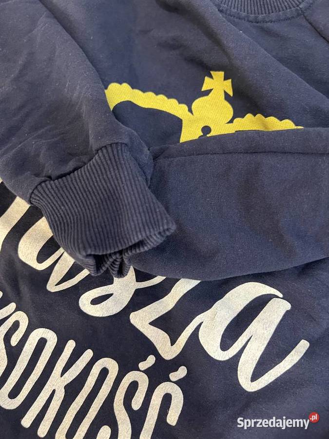 Bluza sweter granatowy z napisem Wasza wysokość