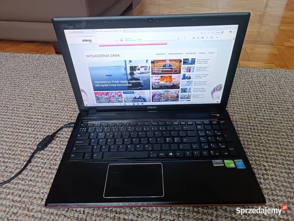 Laptop gamingowy MSI MS16GC i712GB ram 256GB SSD 256GB Libiąż