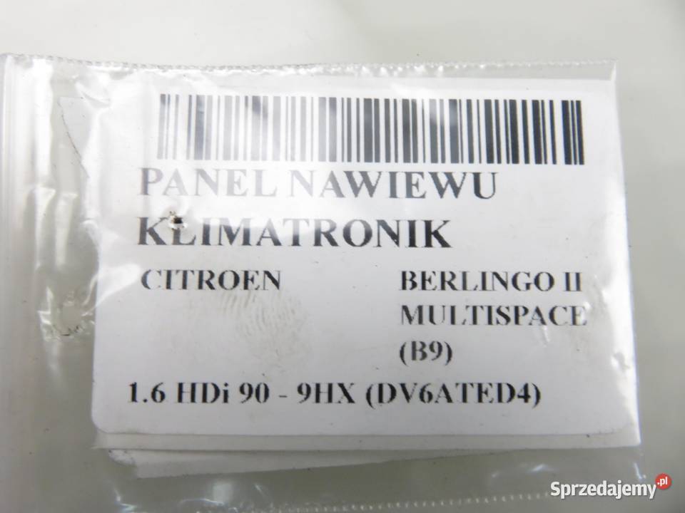 KLIMATRONIK CITROEN BERLINGO II MULTISPACE B9 Panele sterowania, przełączniki sprzedam