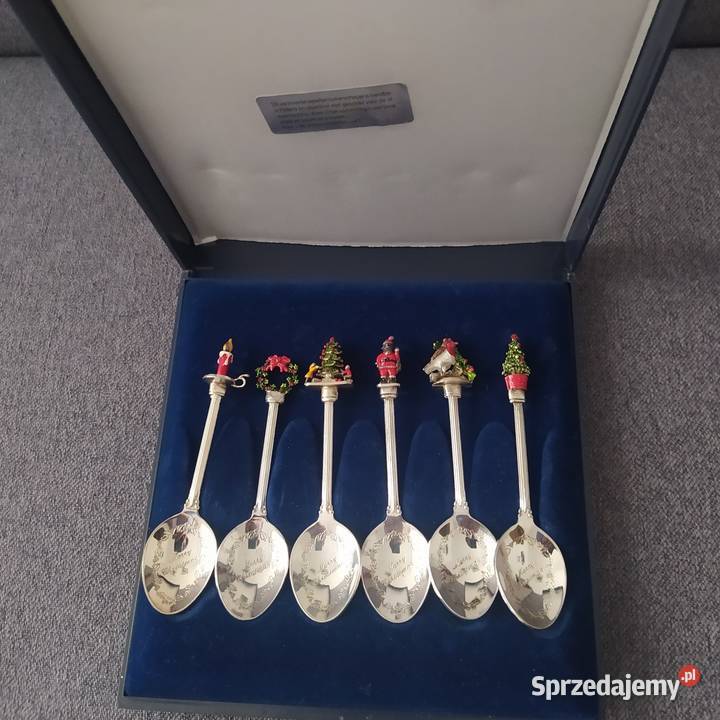 Łyżeczki posrebrzane Mary Christmas Gostynin sprzedam