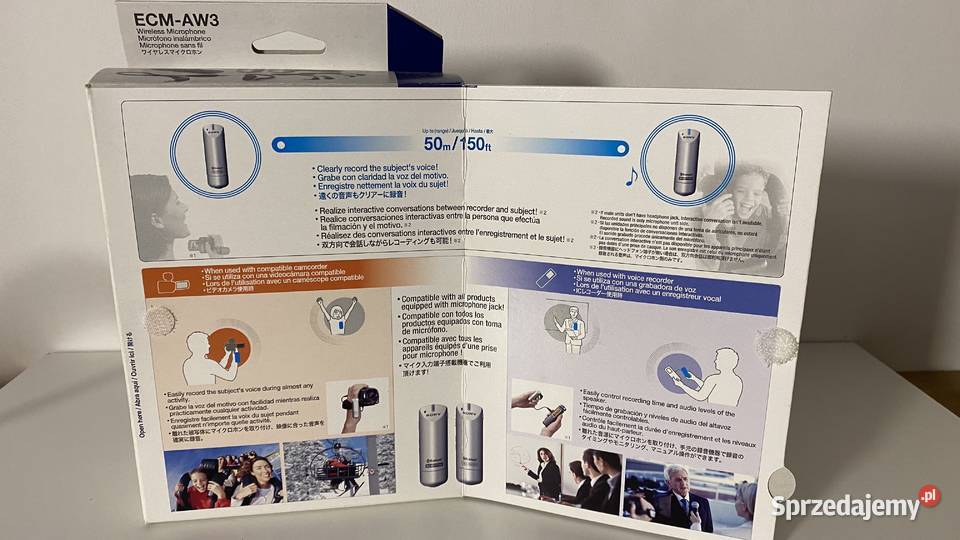 Mikrofon bezprzewodowy Bluetooth Sony ECMAW3 Bydgoszcz