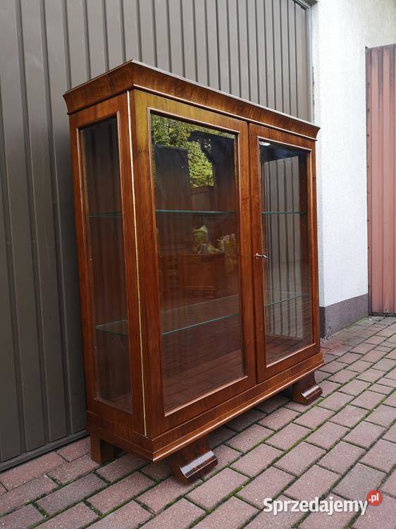 Witryna Biblioteka ARTDECO Orzech Stara Antyk Swarzędz