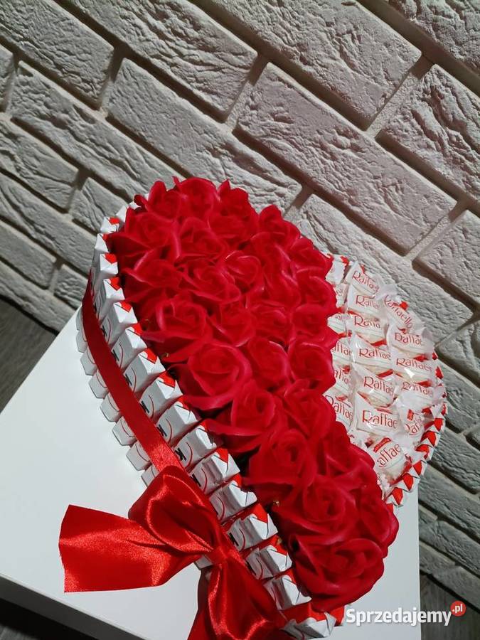 Serce Kinder Słodki box niej Tort ze słodyczy na wielkopolskie Konin