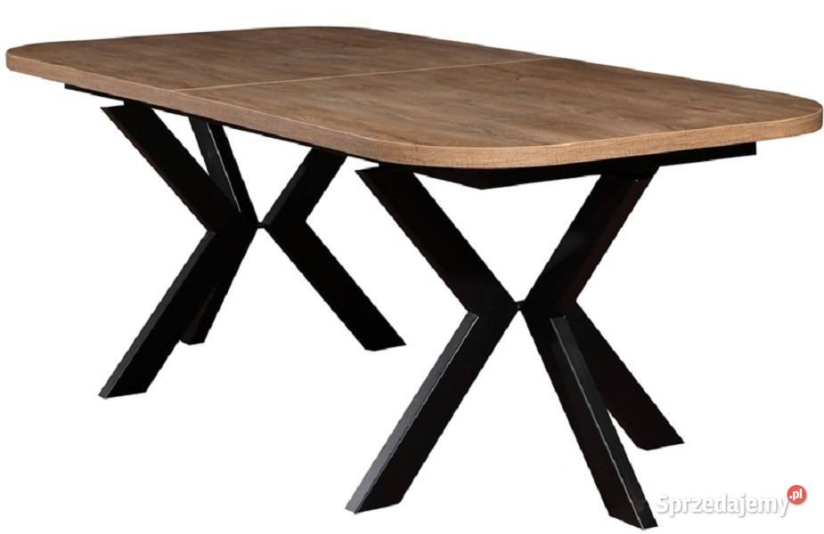 Duży stół rozkładany 200-280 cm w stylu loft do jadalni