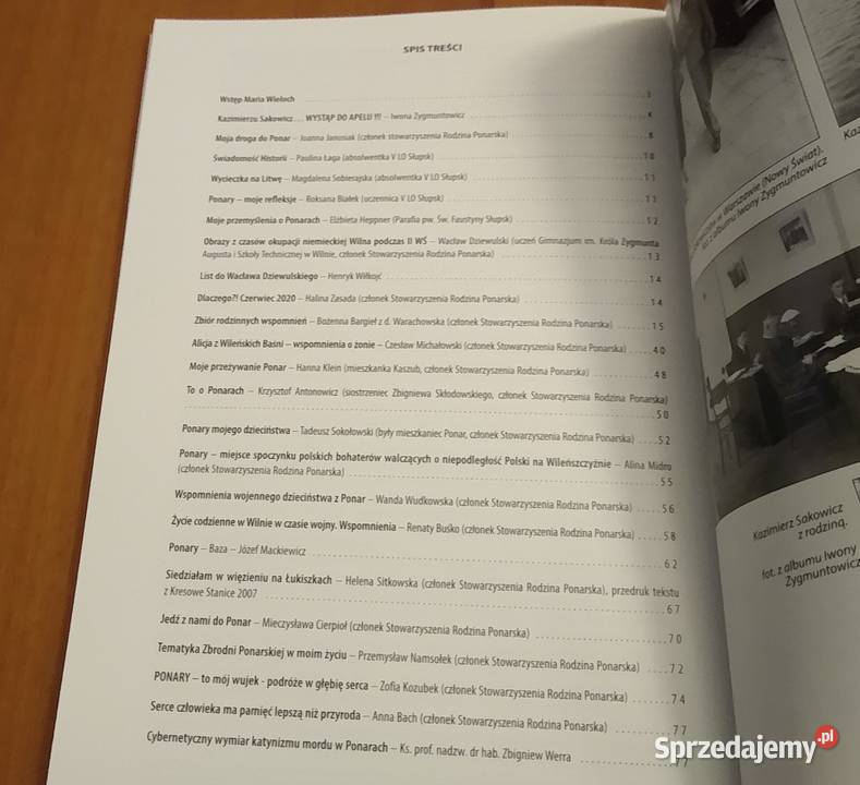 Szkice ponarskich wspomnień retrospekcje
