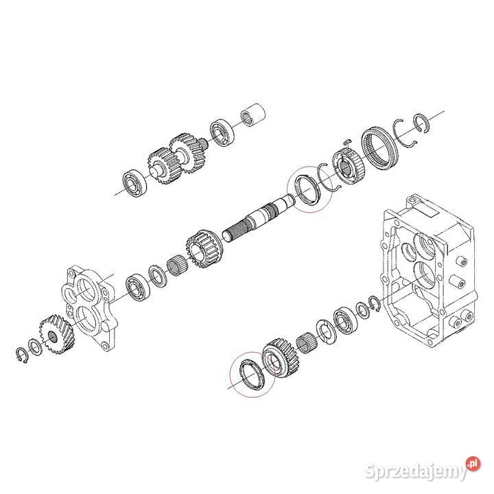 Pierścień synchronizacji biegu 33T Kubota L3301 Tajęcina