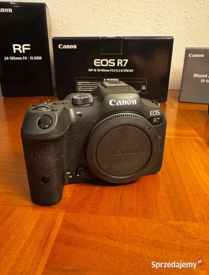 Canon EOS R7 obiektyw Canon RF 24105mm F4L Urządków
