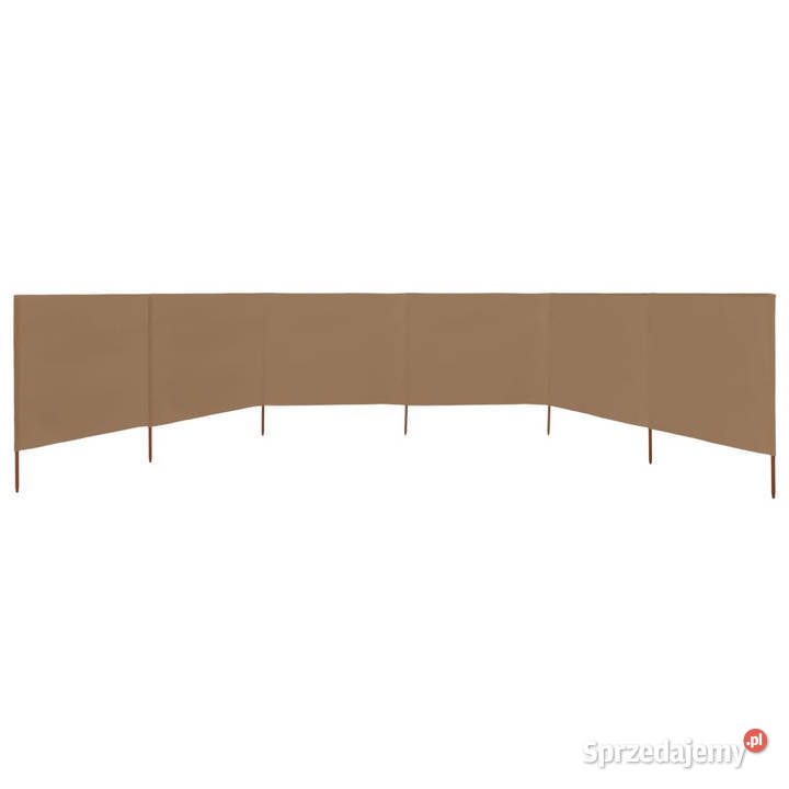 Parawan 6skrzydłowy z tkaniny 800x120 taupe Warszawa