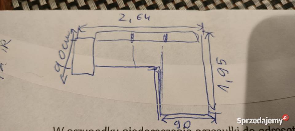 SPRZEDAM KANAPĘ NAROŻNĄ Z FUNKCJĄ SPANIA