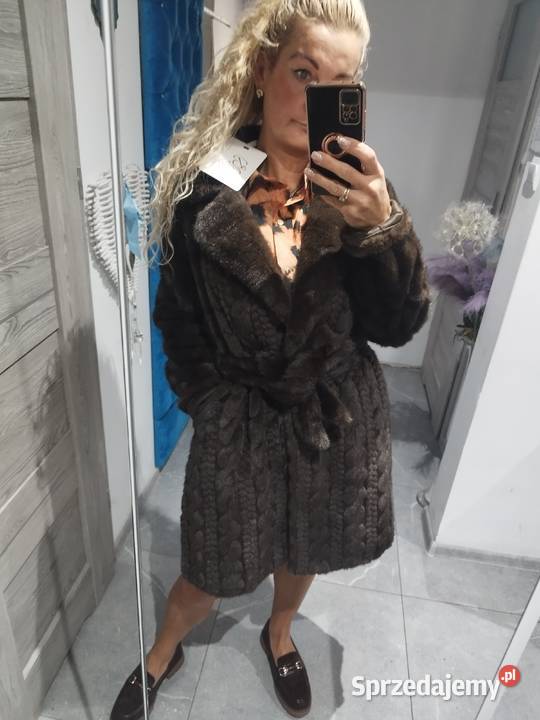 Futerko norka brązowe rozmiar sm brązowy/beżowy Głogów