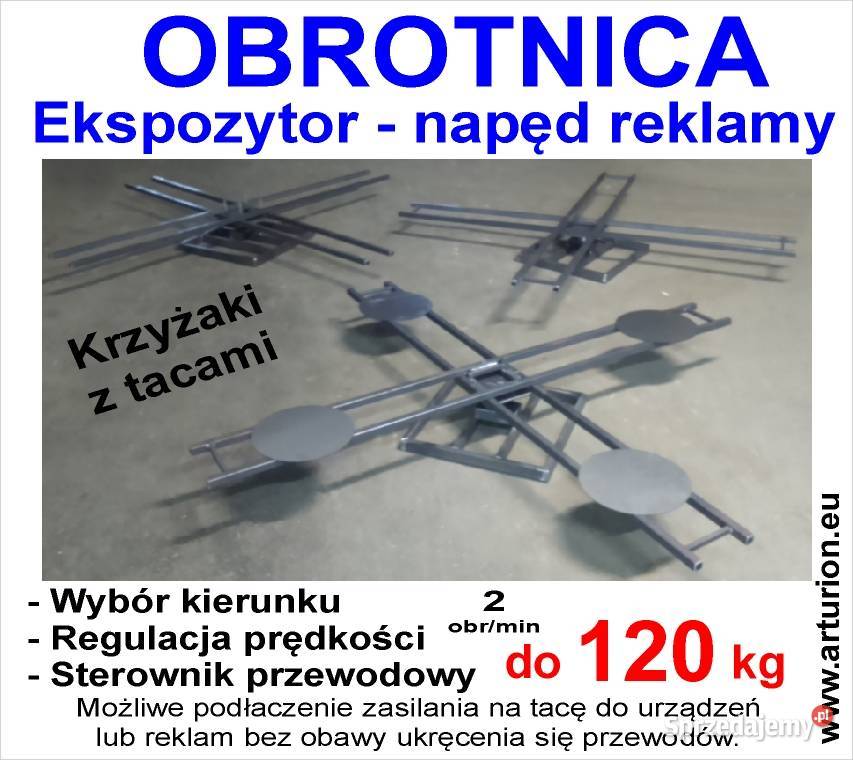 Kawalet Ekspozytor Obrotnica do 120 BEZ NAPĘDU mazowieckie Warszawa
