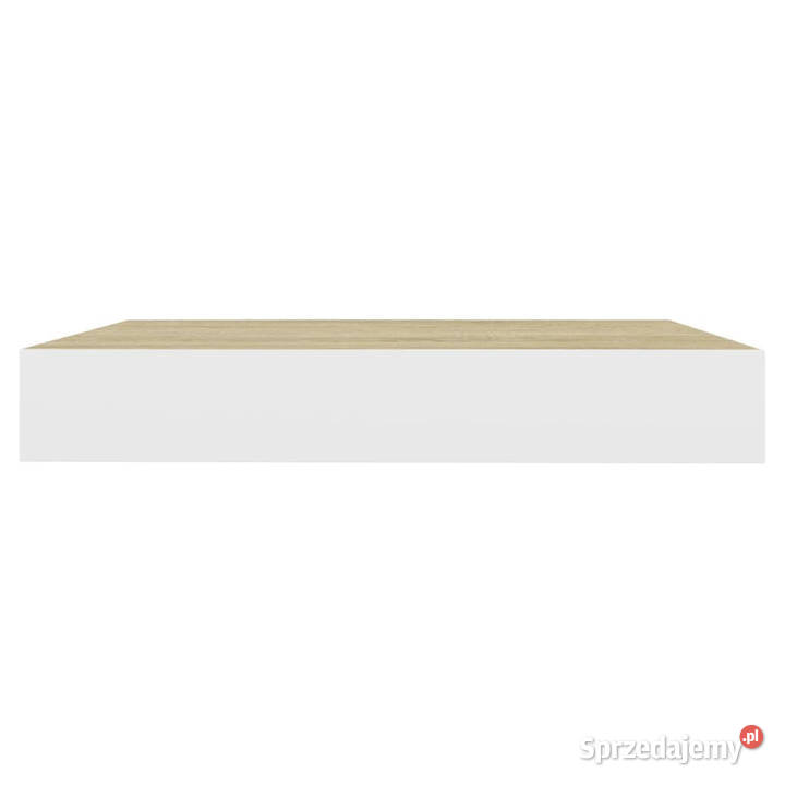 Półki ścienne 2 dębowobiałe 23 x 235 x 38 MDF sprzedam