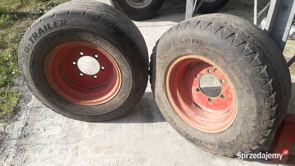 Koło zapasowe do przyczepy 125R18 Fulda nieuszkodzony Przyczepy rolnicze Skaryszew