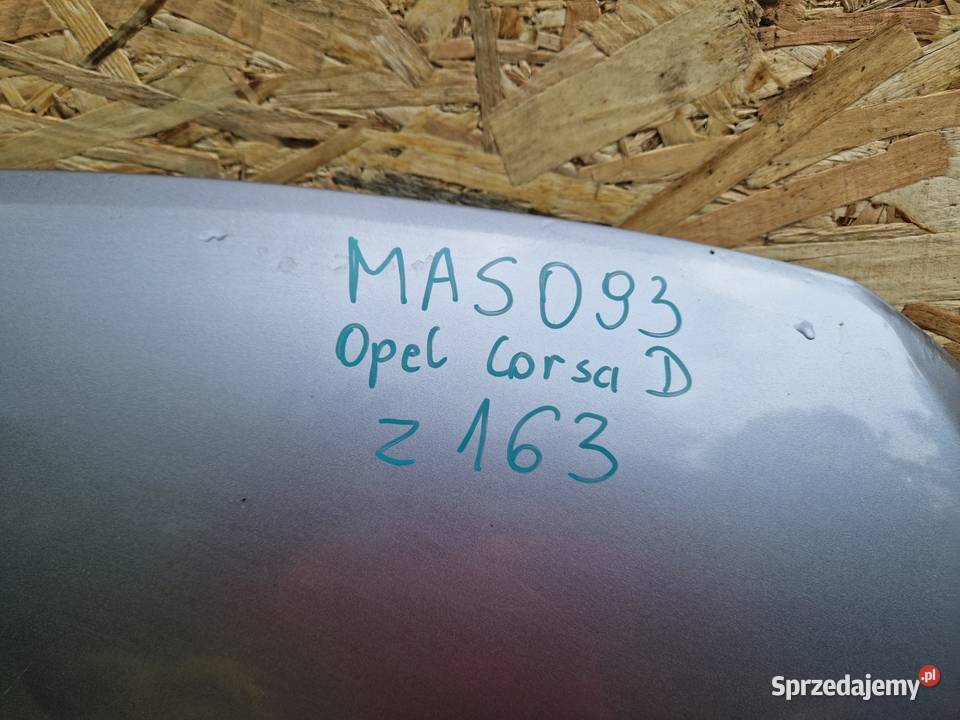 OPEL CORSA D MASKA POKRYWA SILNIKA Z163 Maski wielkopolskie Słowikowo