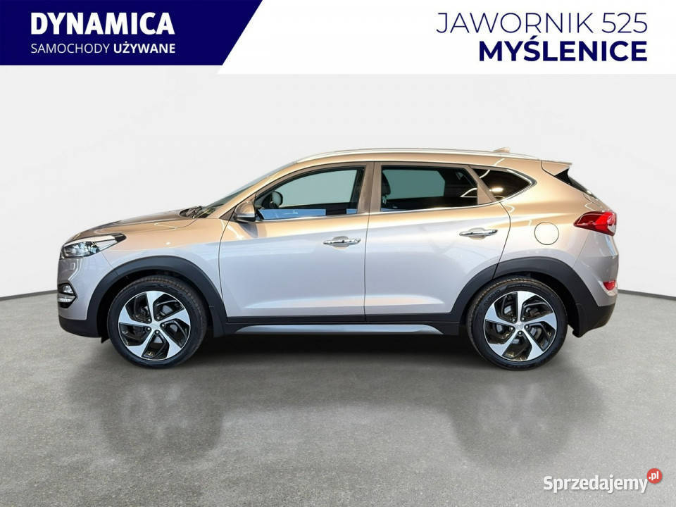 Hyundai Tucson 17CRDI 141 DCT 2016 r Salon wielofunkcyjna kierownica Myślenice