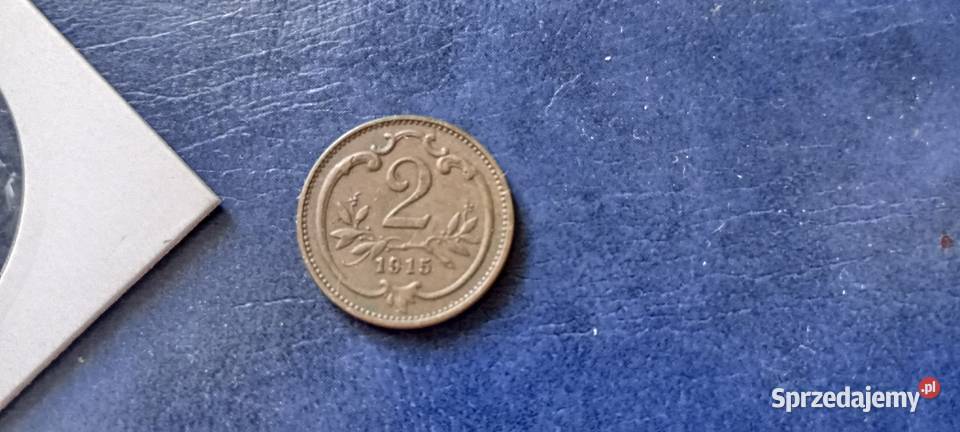 Stare monety 2 halerze 1915 Austria Lesko