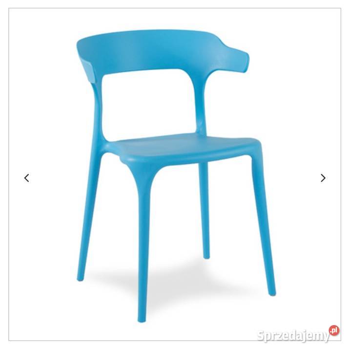 Krzesło niebieskie do ogrodu taras salon