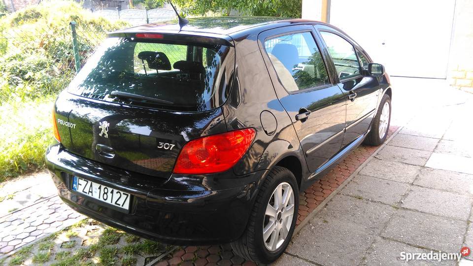 Czarny PEUGEOT 307 II 16 16V Pb 2006 HB 5 drzwi Żary