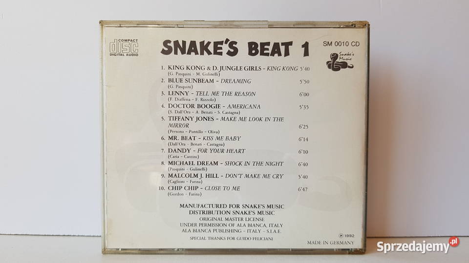 Snakes Beat 1 CD Snakes Music śląskie Dąbrowa Górnicza sprzedam