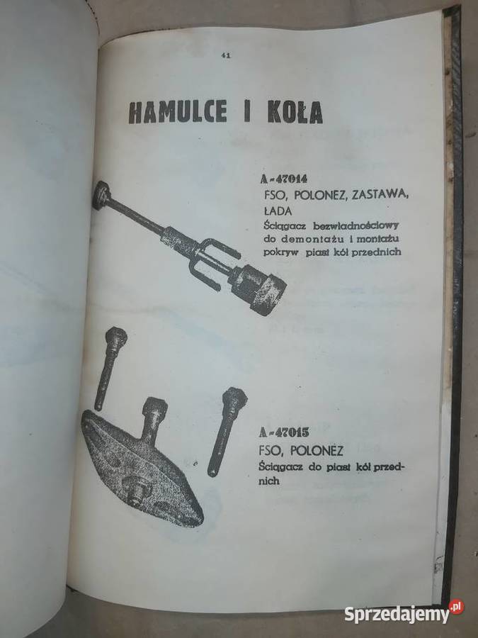 FSO Polonez Katalog narzędzi specjalistycznych sprzedam