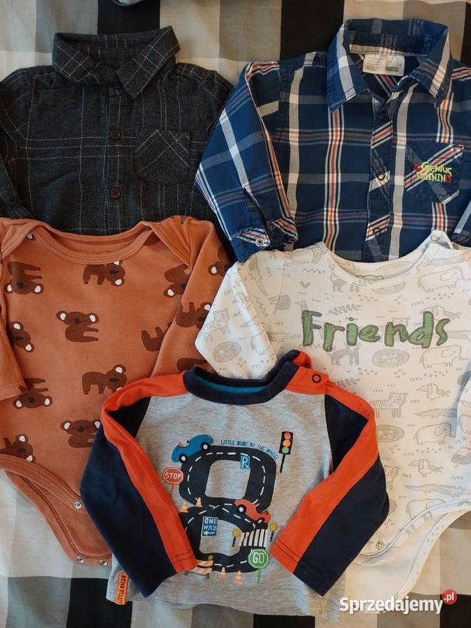 Paka ubranek niemowlaka 74 ok 20 Komplety i zestawy Łomża