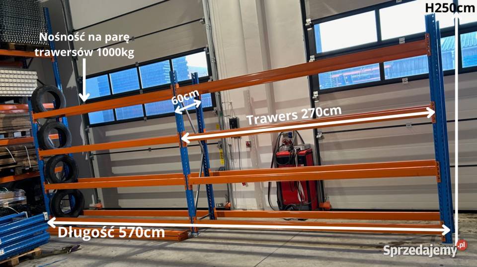 Regał magazynowy STOW pod opony samochodowe H250