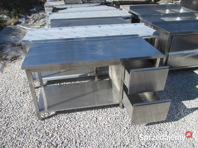 Stół Gastronomiczny Z Półką 2 Szufladami 1607085 Ostrów Wielkopolski