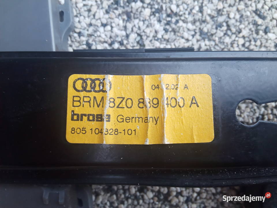 Audi A2 Mechanizm podnośnik szyby prawy tył Dębica sprzedam