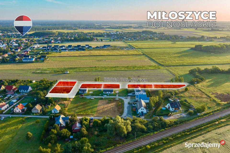 Na sprzedaż działki budowlane z MPZP 13 Sprzedaż Miłoszyce