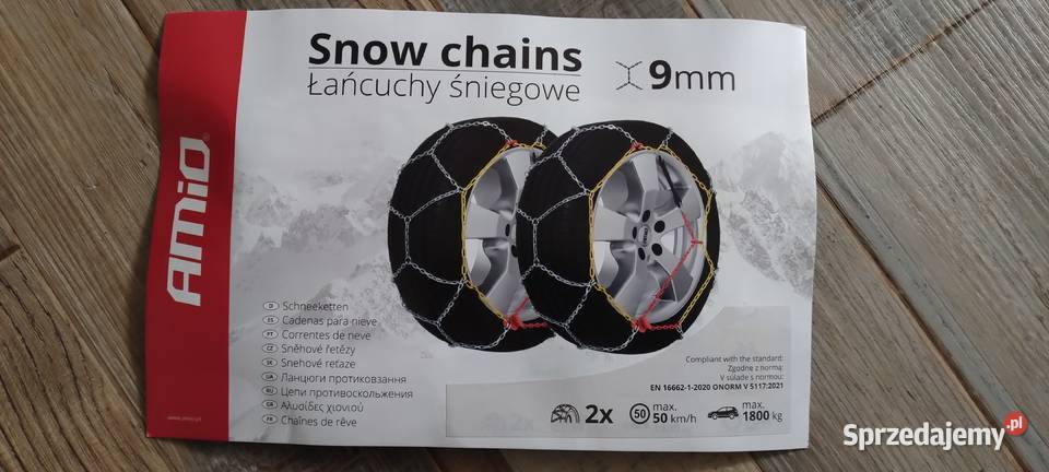 Łańcuch śniegowe AMIO nowe KNS 80 śląskie Ruda Kozielska