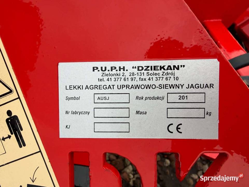 Agregat Uprawowo Siewny Dziekan 27m Brześć Kujawski