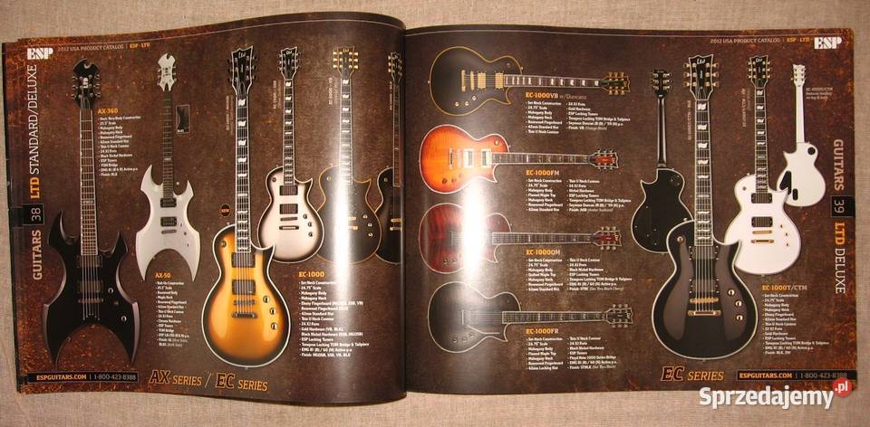 ESP LTD Guitars Basses 2012 USA Product Catalog Kępice