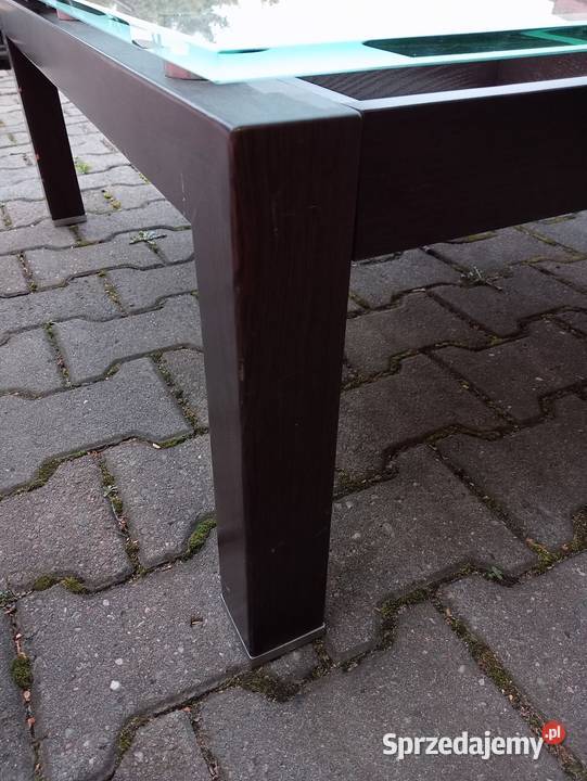 Stolik kawowy Venge ciemny brąz stelaż metalowy 100cm Jaworzno sprzedam