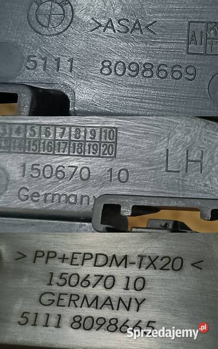 BMW 5 G30 G31 LIFT MPAKIET KRATKA ZDERZAKA LEWY osobowe Motoryzacja sprzedam