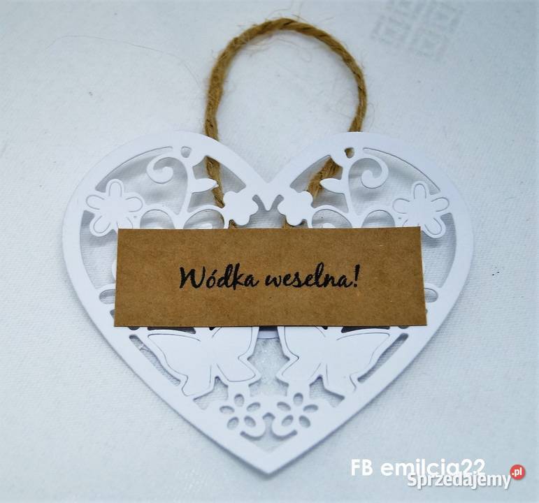 Zawieszki na alkohol rustykalne eco ażurowe Ślub Zielona Góra