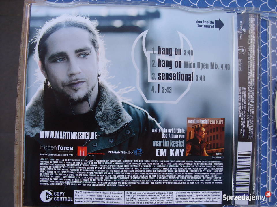 Singiel ROCK CD MARTIN KESICIHANG ON 2994 Płyty i kasety Wołów