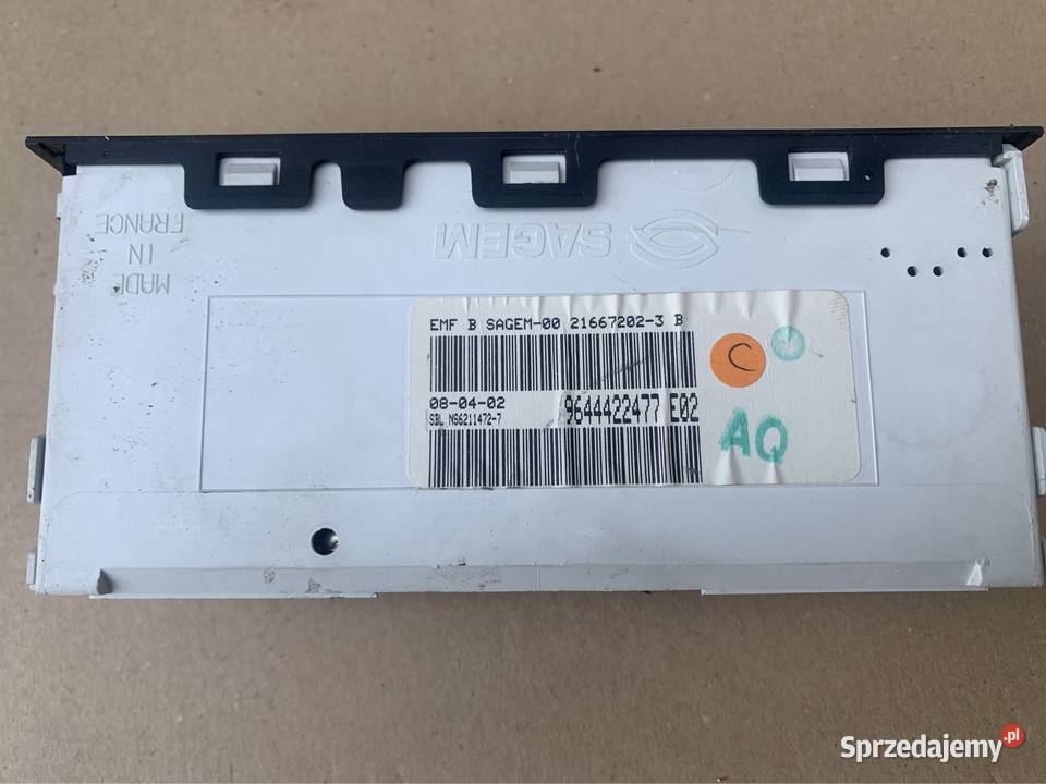 9644422477 wyświetlacz radia citroen c5 1 I Rok produkcji 2005 Szczecin