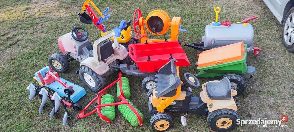 Zestaw zabawek ogrodowych dzieci traktor Siewierz sprzedam