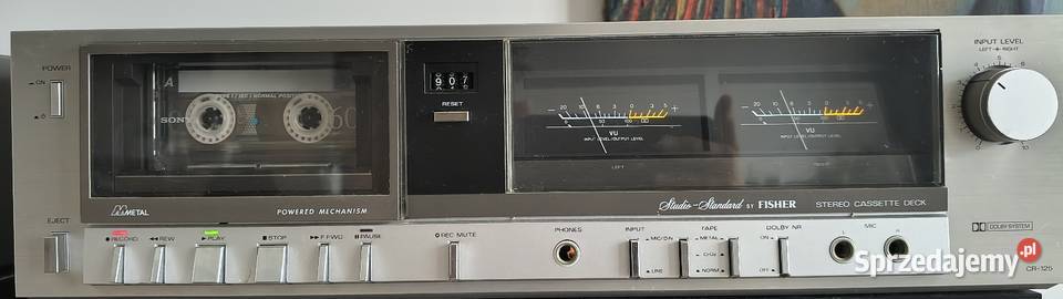 Magnetofon deck vintage Fisher CR125 mazowieckie Warszawa