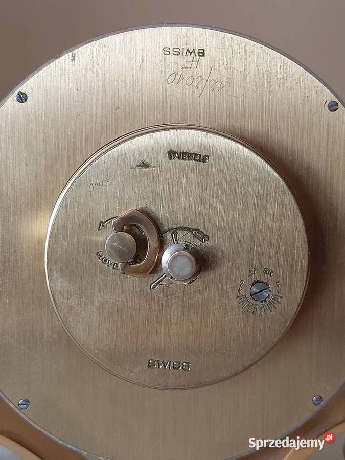 Zabytkowy Szwajcarski zegar gabinetowy Piła