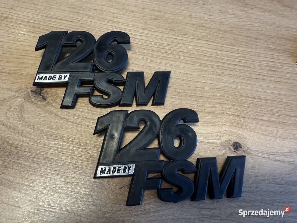 Emblemat znaczek logo 126 made by FSM Fiat 126p Sosnowiec