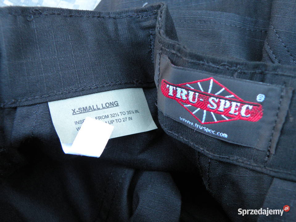Spodnie BDU black TRUSPEC xsl cotton Wrocław sprzedam