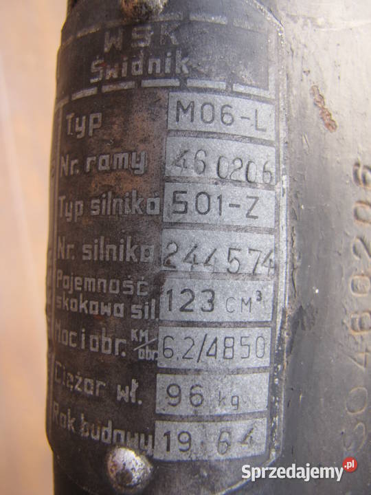 Wsk 125 rama wahacz Rzepin Drugi sprzedam