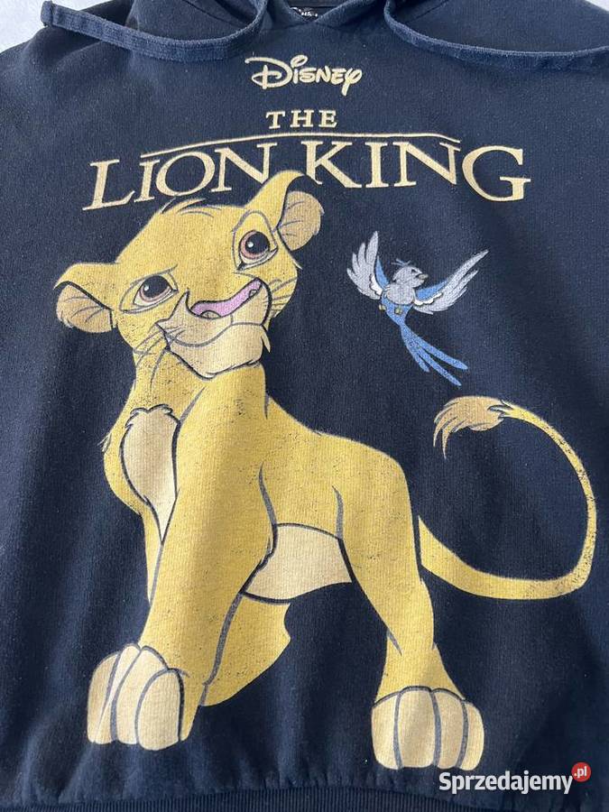 Bluza czarna z kapturem Lion King Król Lew Jasło