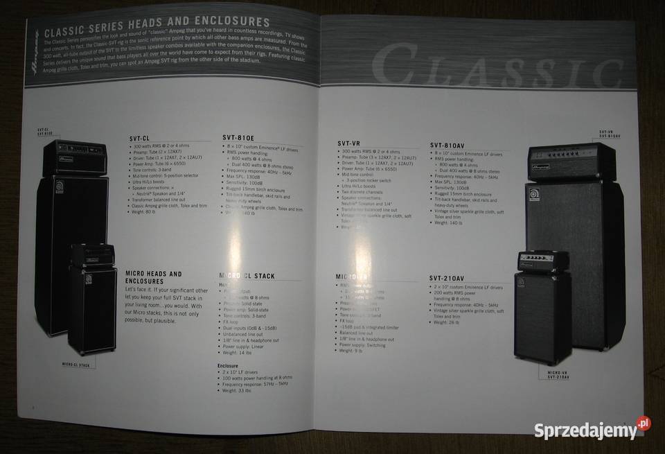 Ampeg two Catalogs Lists 2002 2003 2006 Kępice