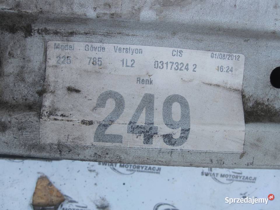 FIAT FIORINO III 12r belka zderzaka przód