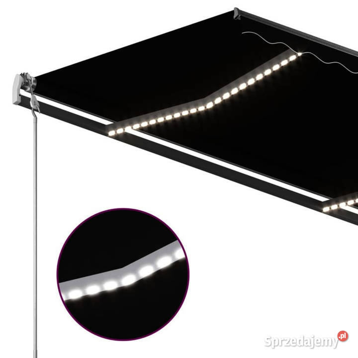 Ręcznie zwijana markiza z LED 35x25 m mazowieckie
