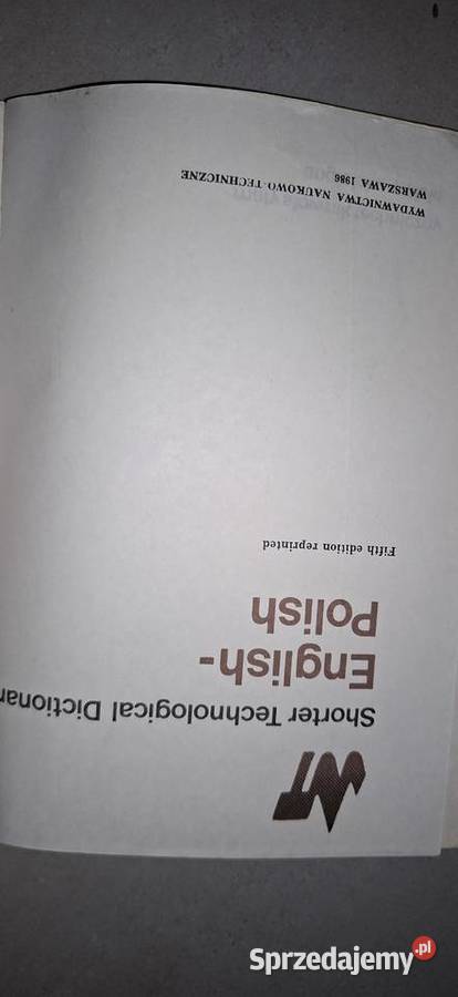 Mały Słownik Techniczny AngielskoPolski WNT 1986 Łęczyca
