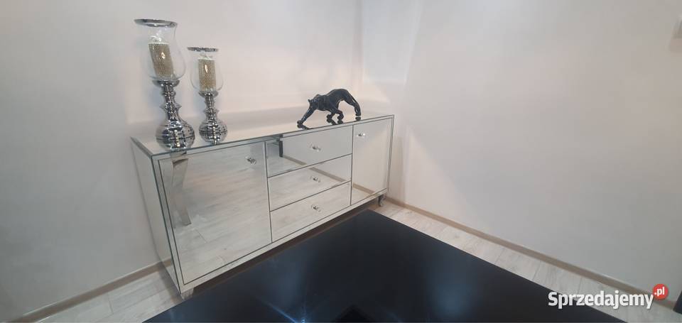 Komoda lustrzana z lustra glamour Ludwik chrom Kępno