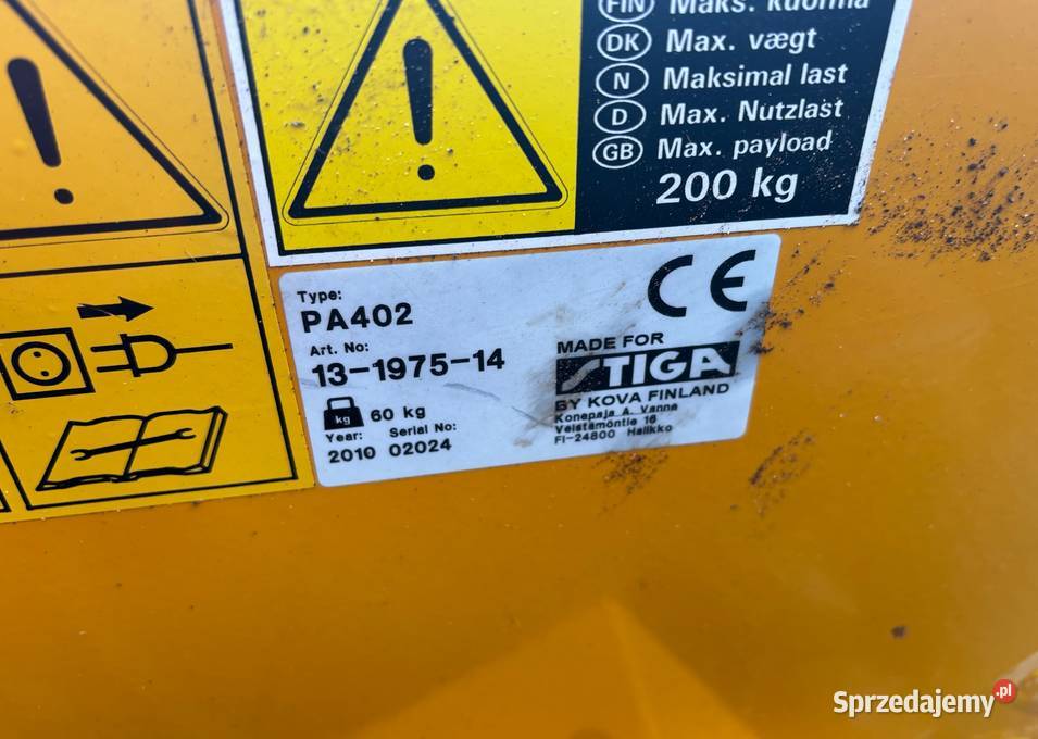 Solarka piaskarka Stiga park ciągniona 13197514 Zbiorniki Kłobuck